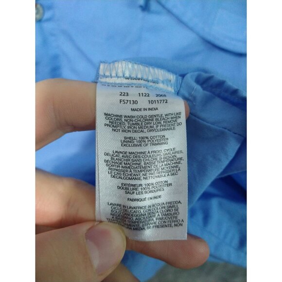 Columbia Shirt Mens 4X Blue PFG Bonehead Short Sleeve Fishing Vented Cotton - Picture 6 of 8